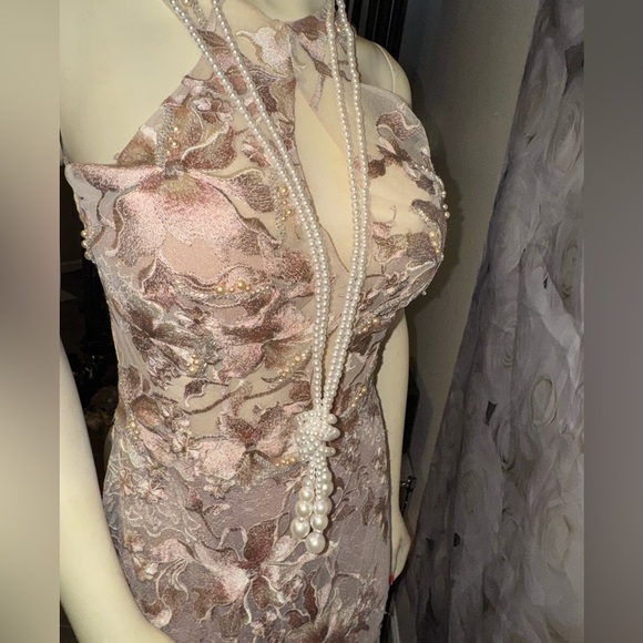 VINTAGE FAUX PEARL TASSEL LONG DOUBLE NECKLACE - Picture 8 of 15